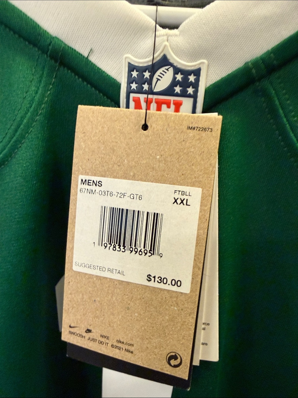 Ahmad Sauce Gardner New York Jets Nike Game Jersey - Legacy Green - Picture 8 of 8